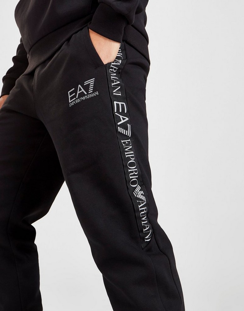 Trening pentru bărbați EMPORIO ARMANI TRENING TAPE REFLECT OVERHEAD TRACKSUIT 6LPVJ2PJ07Z1200 Negru