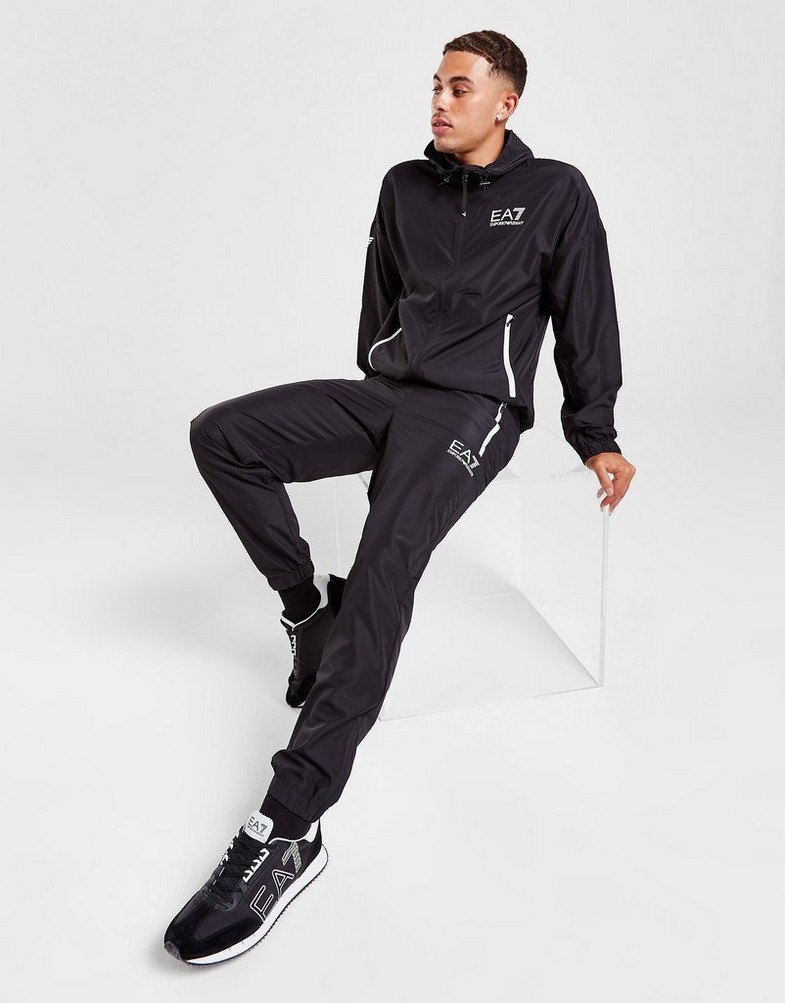 Komplet dresowy męski EMPORIO ARMANI DRES TENNIS EAGLE TRACKSUIT 8NPV08PN4HZ0200 Czarny