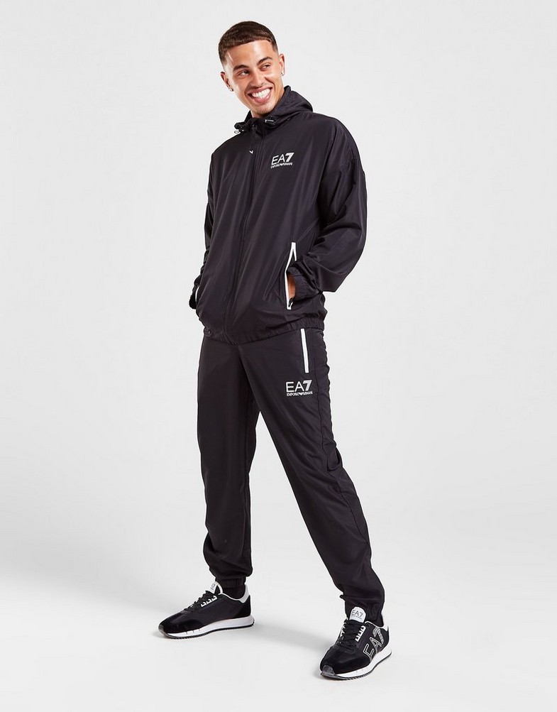 Komplet dresowy męski EMPORIO ARMANI DRES TENNIS EAGLE TRACKSUIT 8NPV08PN4HZ0200 Czarny