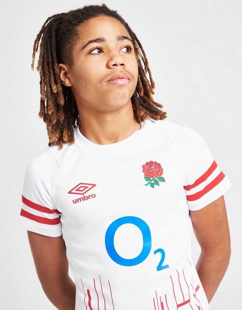 UMBRO KRÓTKI RĘKAW ENGLAND RFU 2022/23 HOME SHIRT JUNIOR 96739UKIT