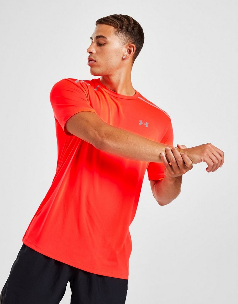 Koszulka, t-shirt męski UNDER ARMOUR T-SHIRT 1375724-810 Czerwony