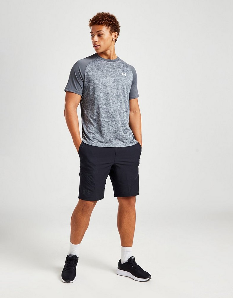 Koszulka, t-shirt męski UNDER ARMOUR T-SHIRT TECH TWIST T PITCH 1370158-013 Szary
