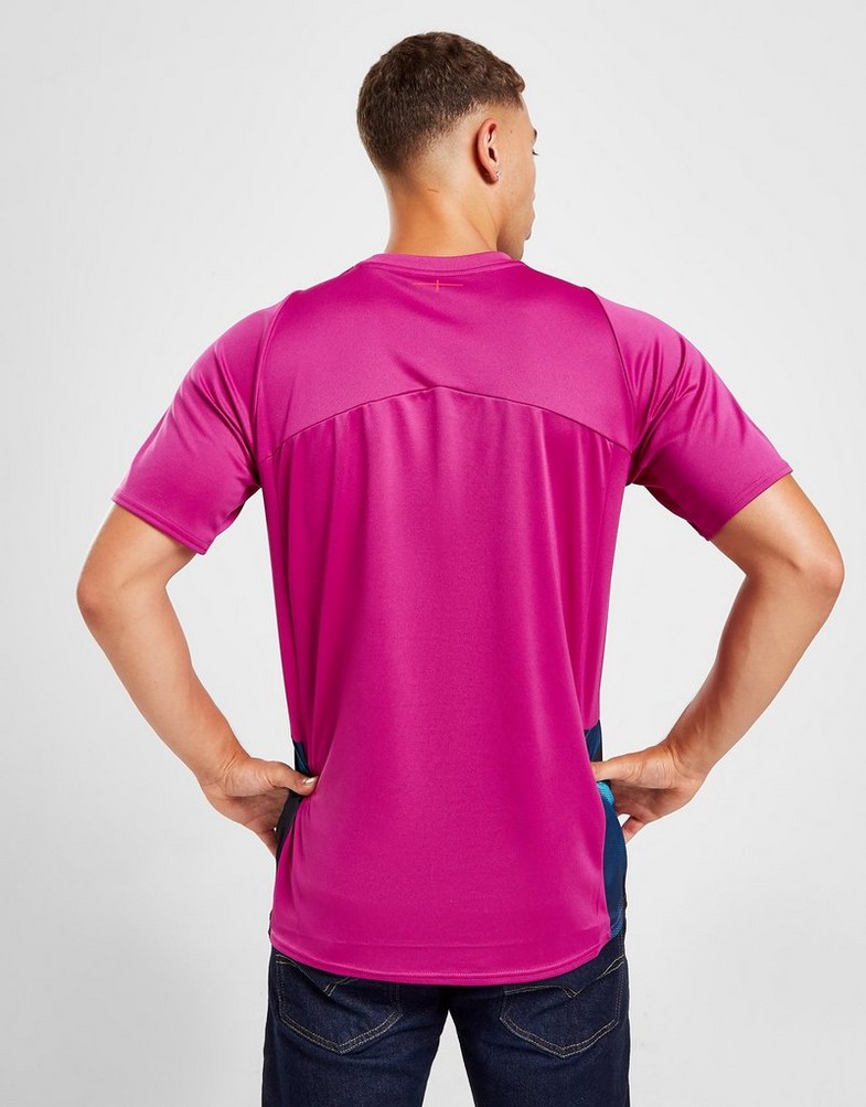 Koszulka, t-shirt męski UMBRO KRÓTKI RĘKAW ENGLAND RUGBY 2022 GYM TRAINING T-SHIRT 97071ULGG Fioletowy