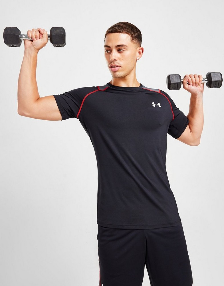 Tricouri UNDER ARMOUR TRICOU HG TEE (1375721-001) Bărbați culoare Negru •  Îmbrăcăminte Under Armour originali • JD Sports