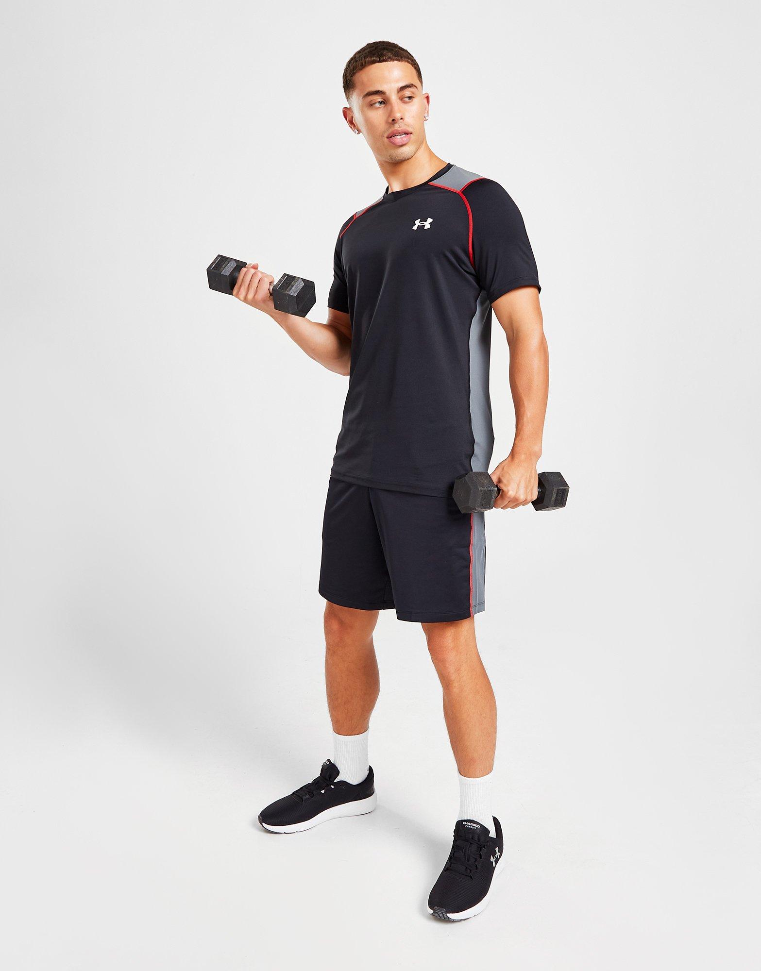 Чоловічі футболки UNDER ARMOUR ФУТБОЛКА HG TEE 1375721-001 Чорний