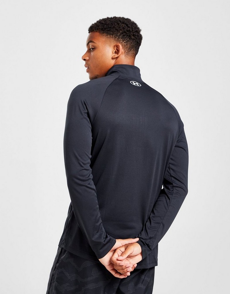 Bluza męska UNDER ARMOUR BLUZA ROZP. CAMO AOP 1/4 ZP BLK/WT 1373163-002 Czarny