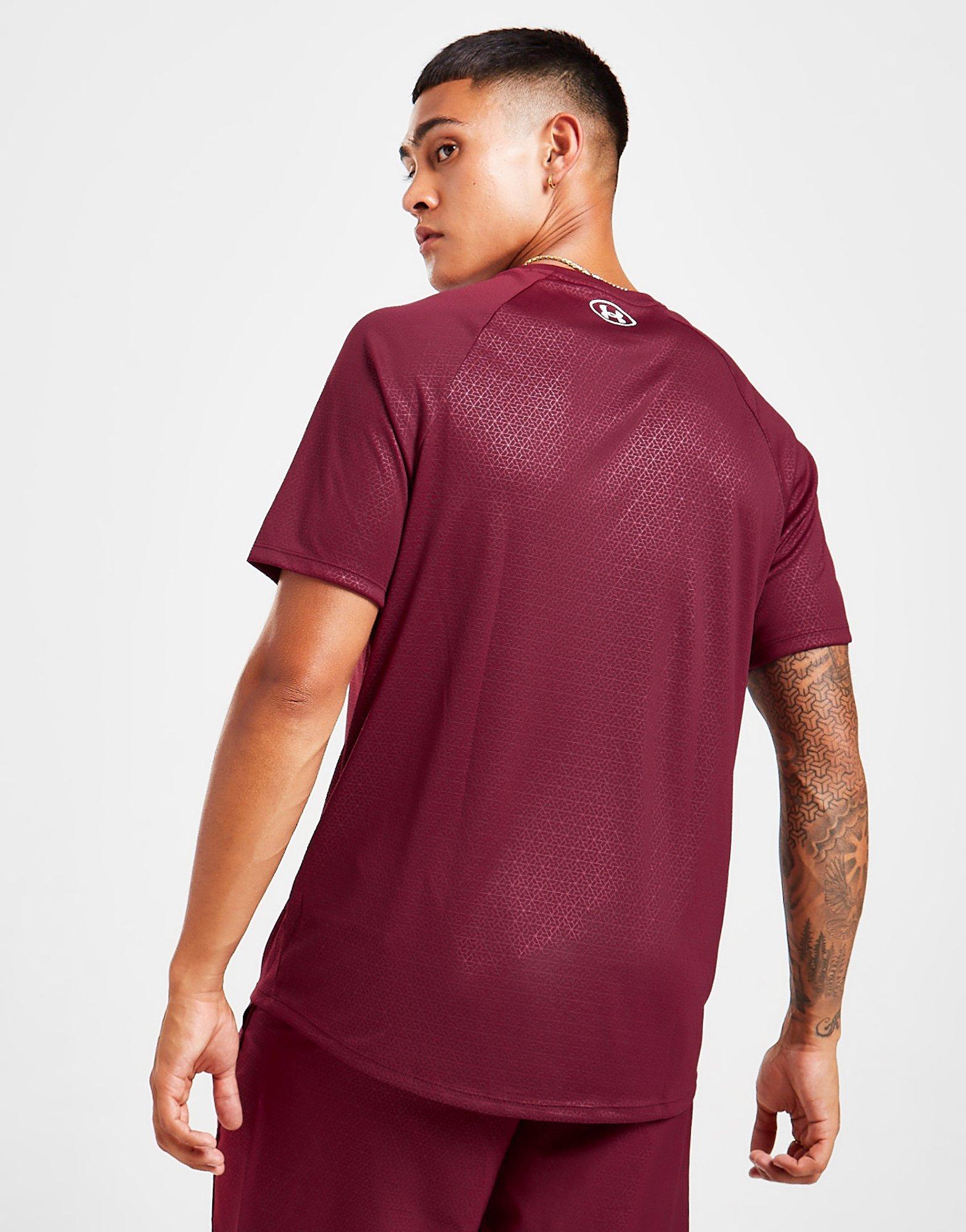 Мъжка тениска UNDER ARMOUR ТЕНИСКА EMBOSS AOP T 1372530-655 Бордо