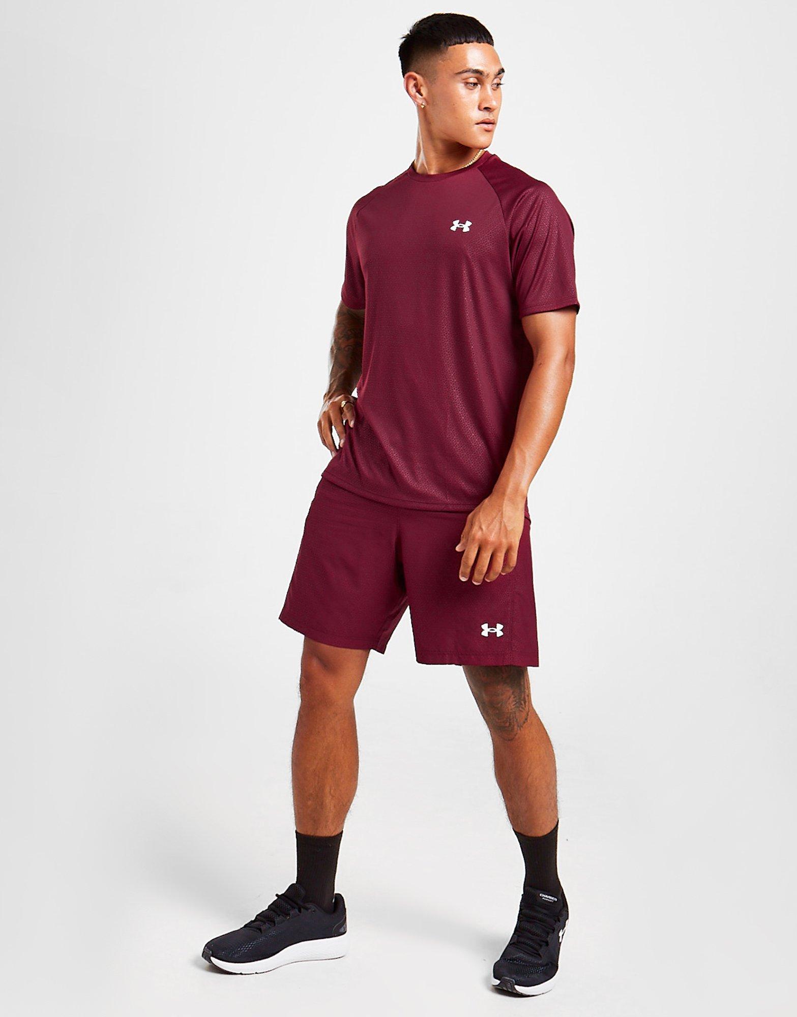 Мъжка тениска UNDER ARMOUR ТЕНИСКА EMBOSS AOP T 1372530-655 Бордо