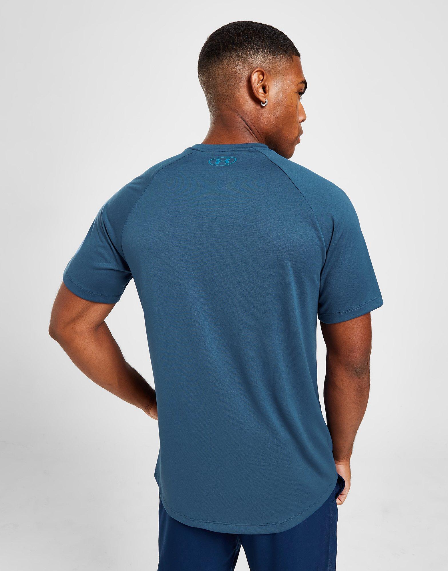 Мъжка тениска UNDER ARMOUR ТЕНИСКА TECH QUAD TEE 1370161-437 Син