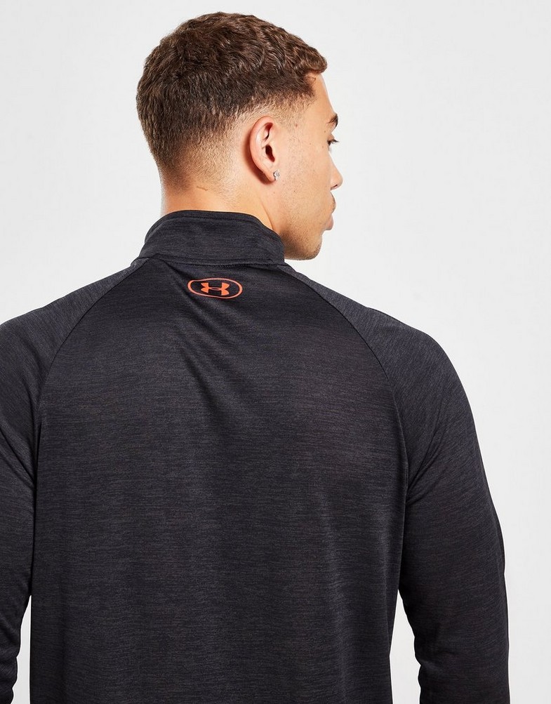 Koszulka, t-shirt męski UNDER ARMOUR DŁUGI RĘKAW TECH 1/4 ZIP TOP 1328495-005 Czarny