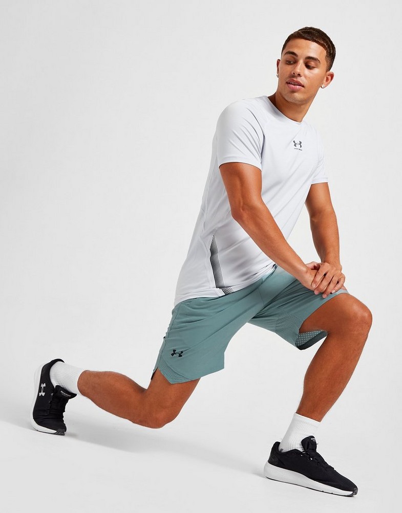 Krótkie spodenki, szorty męskie UNDER ARMOUR SZORTY VANISH WOVEN SHORTS 1370382-177 Zielony