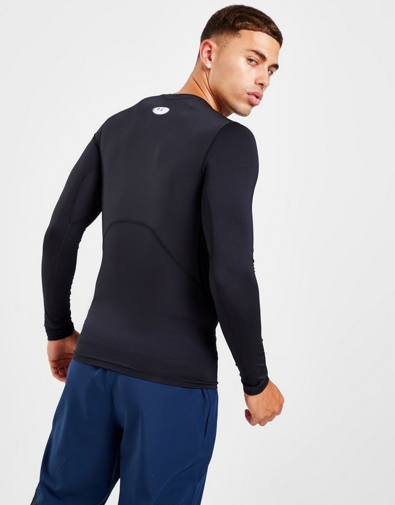 Koszulka, t-shirt męski UNDER ARMOUR DŁUGI RĘKAW HEATGEAR LONG SLEEVE TOP 1361524-001 Czarny