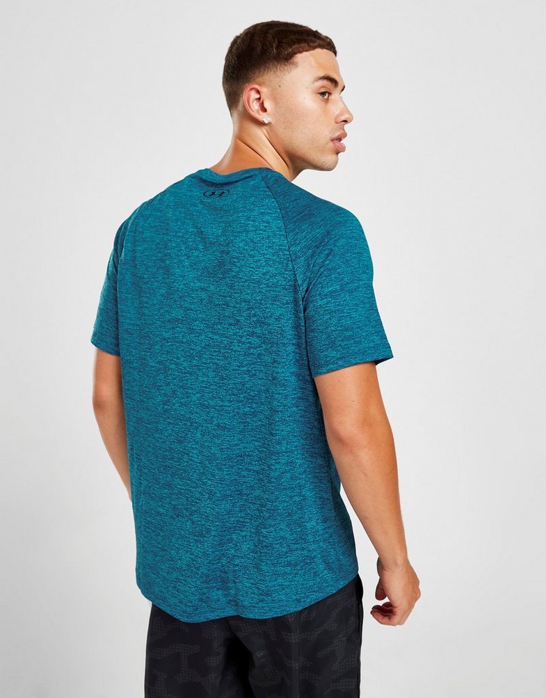 Koszulka, t-shirt męski UNDER ARMOUR T-SHIRT TECH TEE 1326413-421 Niebieski