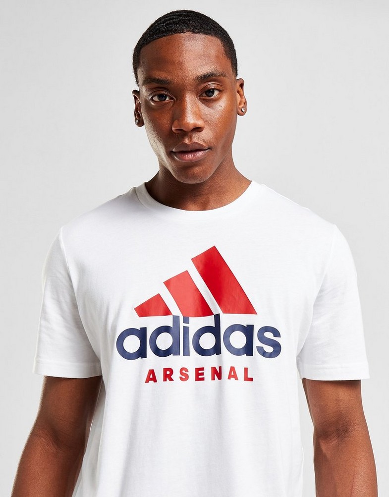 Koszulka, t-shirt męski ADIDAS KRÓTKI RĘKAW ARSENAL FC DNA T-SHIRT HF4041 Biały