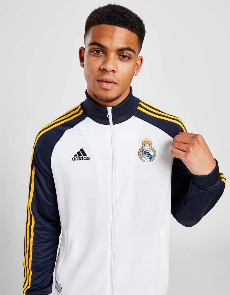 Komplet dresowy męski ADIDAS DRES REAL MADRID DNA TRACK TOP HD1324 Biały