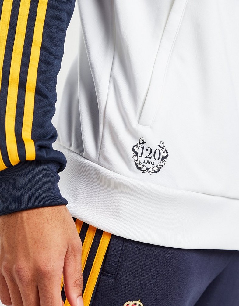 Komplet dresowy męski ADIDAS DRES REAL MADRID DNA TRACK TOP HD1324 Biały
