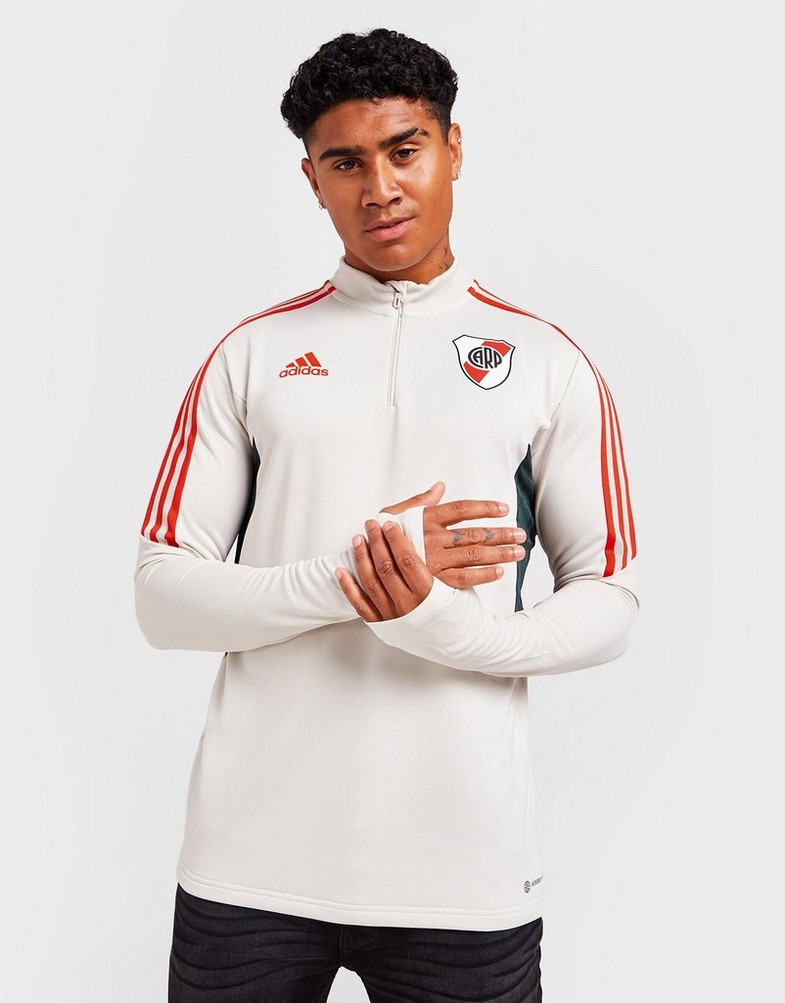 Komplet dresowy męski ADIDAS DRES RIVER PLATE TRAINING TOP HC1041 Srebrny