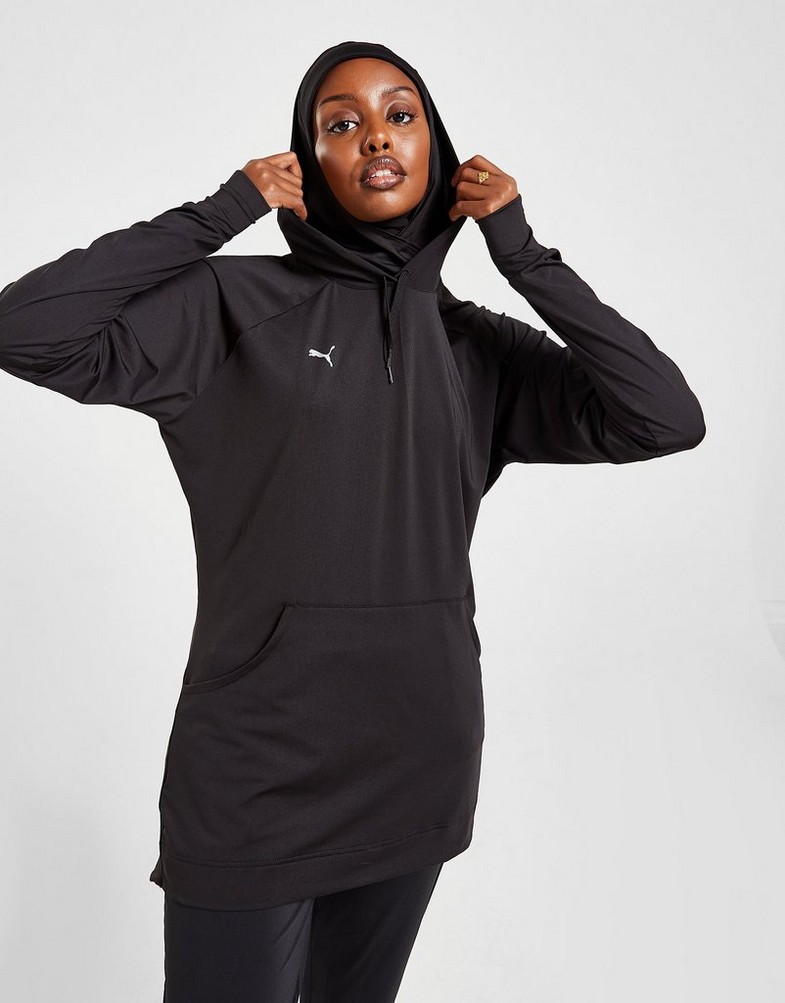 PUMA BEZRĘKAWNIK MODEST HOODJAB 52186601 Czarny