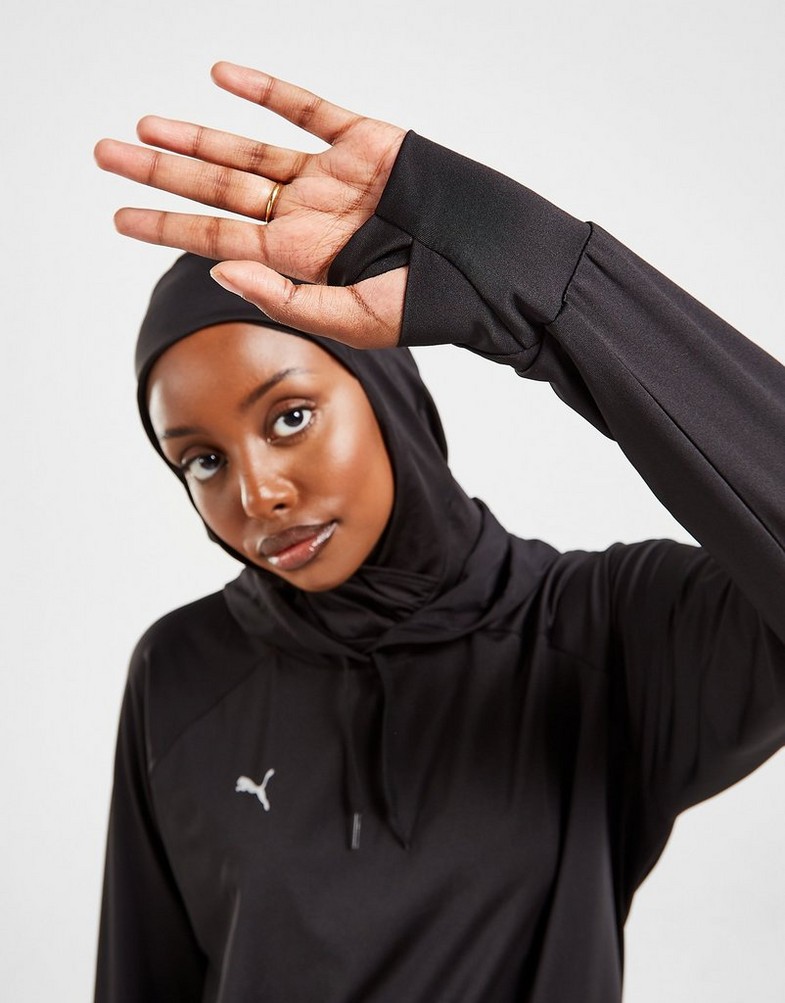PUMA BEZRĘKAWNIK MODEST HOODJAB 52186601 Czarny