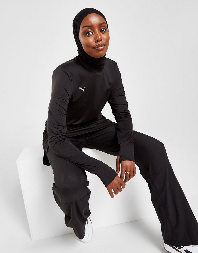 PUMA BEZRĘKAWNIK MODEST LONG SLEEVE TOP 52179001 Czarny
