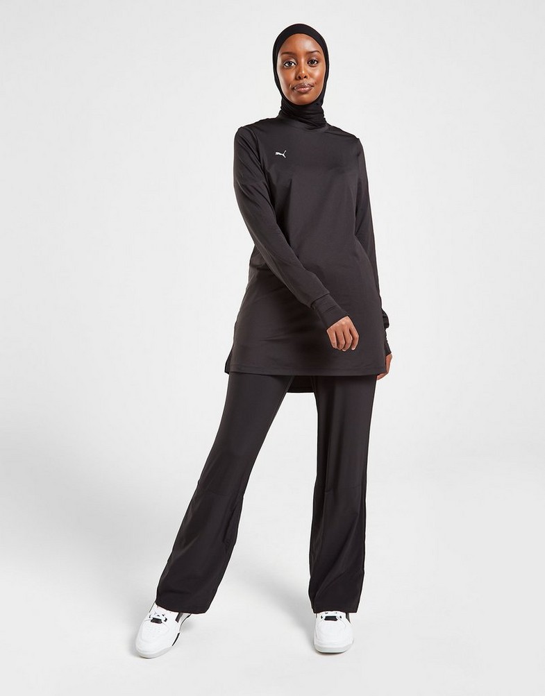 PUMA BEZRĘKAWNIK MODEST LONG SLEEVE TOP 52179001 Czarny