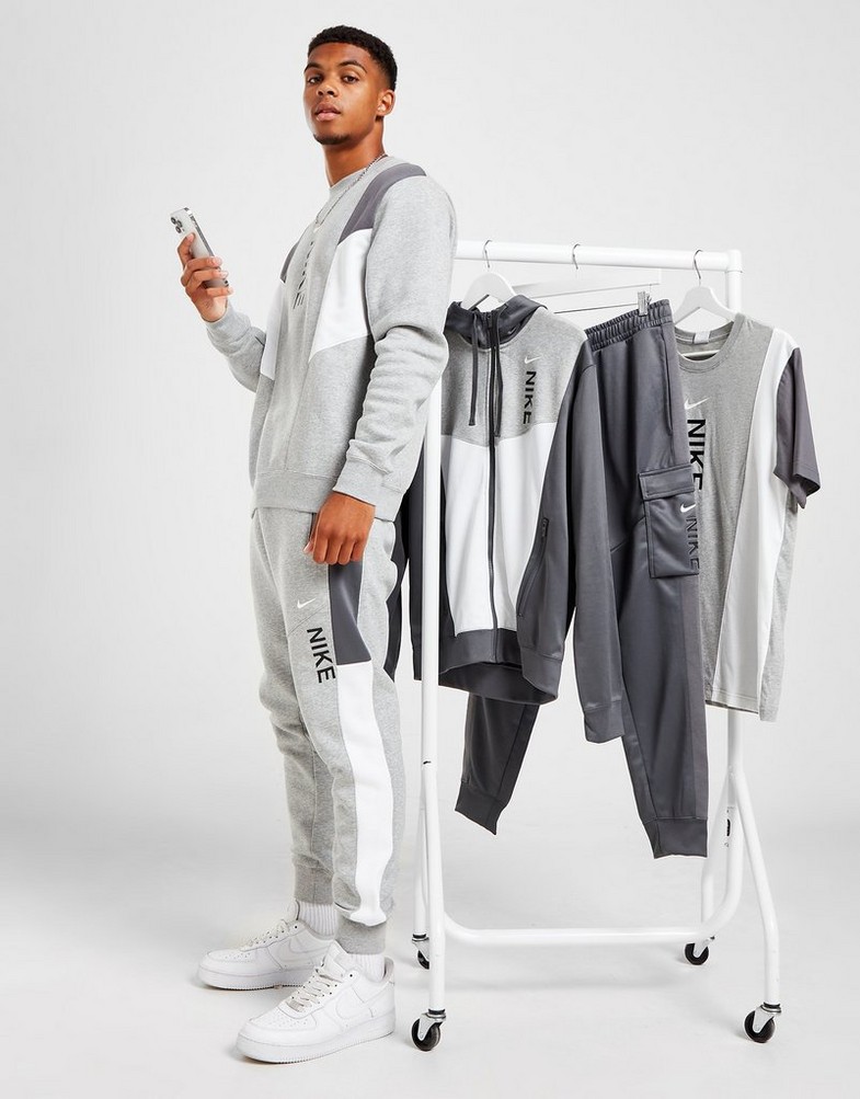 Pánske nohavice NIKE NOHAVICE  HYBRID FLC PANT DGH/WHT DV2330-063 Sivá