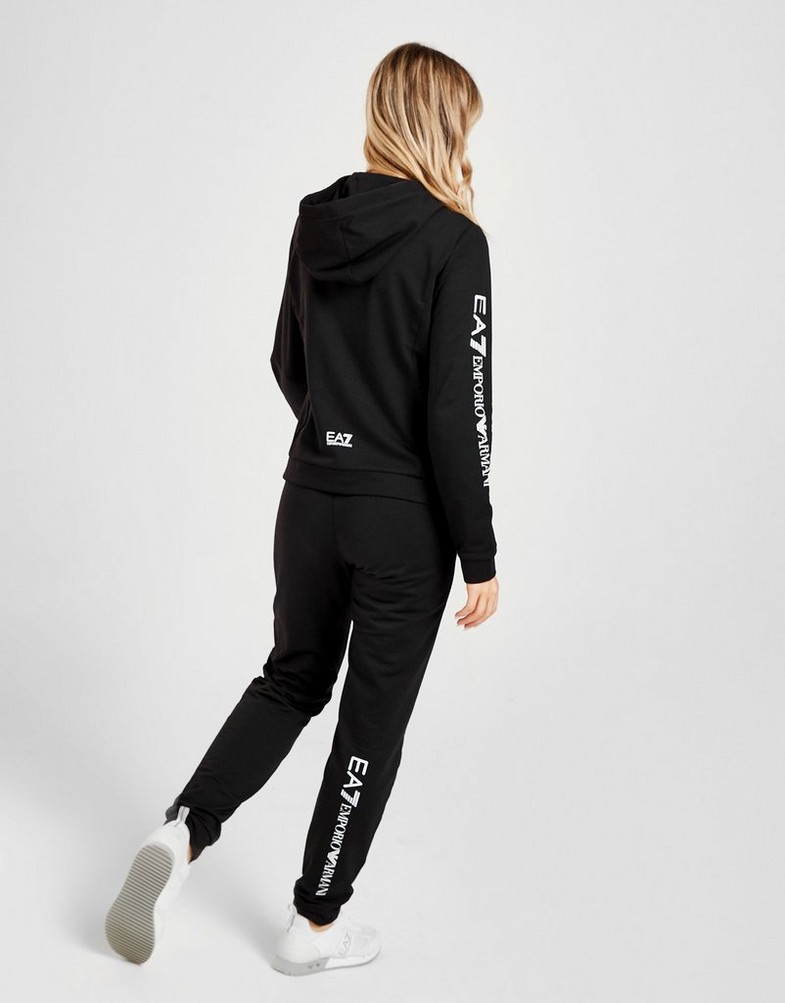 EMPORIO ARMANI DRES LOGO ZIP HOODIE TRACKSUIT 6LTVW0TJALZ1200 Czarny
