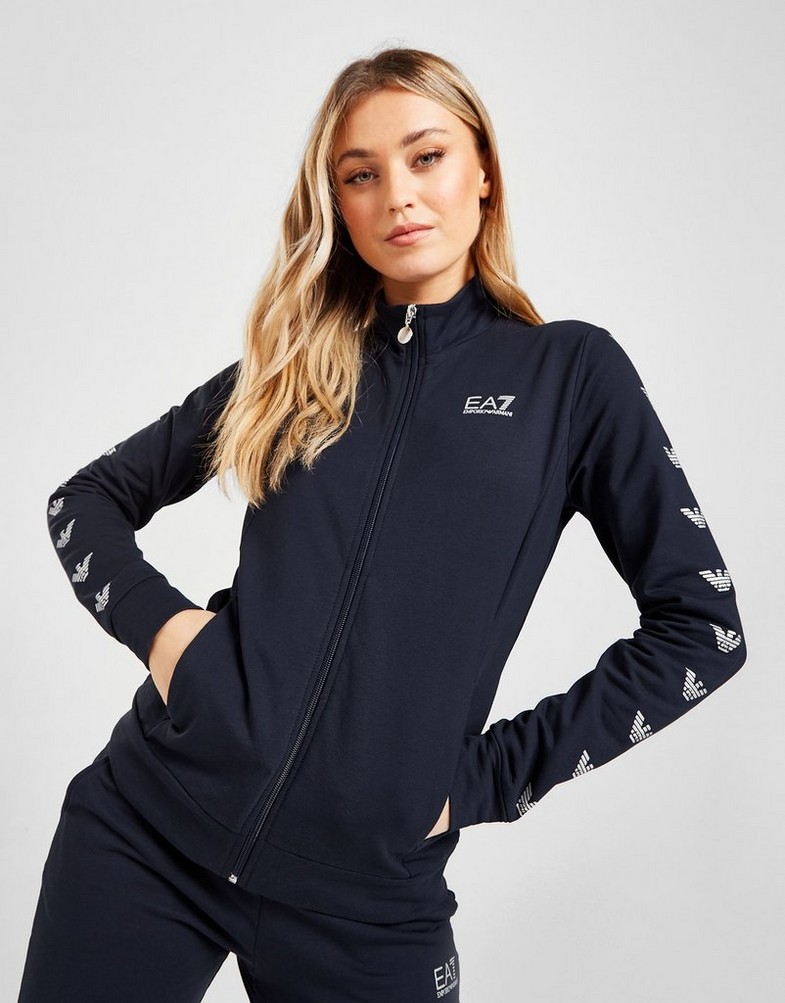 EMPORIO ARMANI DRES REPEAT EAGLE LOGO TRACKSUIT 6LTV58TJ3PZ1554 Granatowy