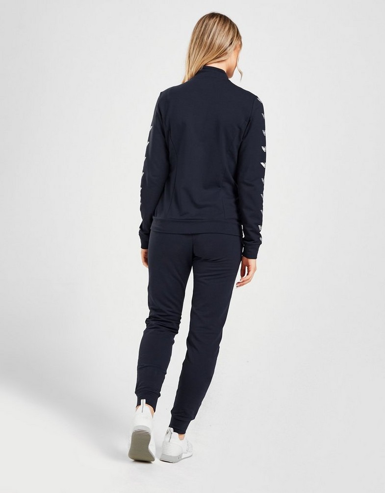 EMPORIO ARMANI DRES REPEAT EAGLE LOGO TRACKSUIT 6LTV58TJ3PZ1554 Granatowy