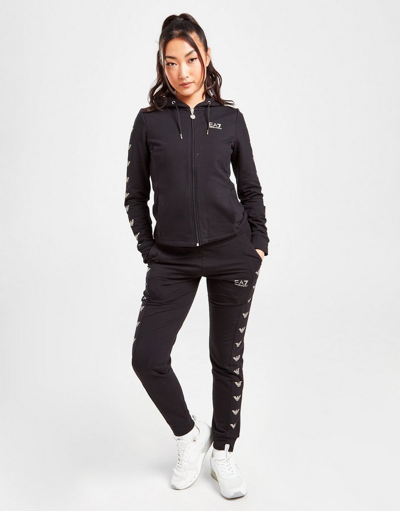 Bluza damska EMPORIO ARMANI Z KAPTUREM EAGLE FULL ZIP HOODIE 6LTM28TJJRZ0200 Czarny