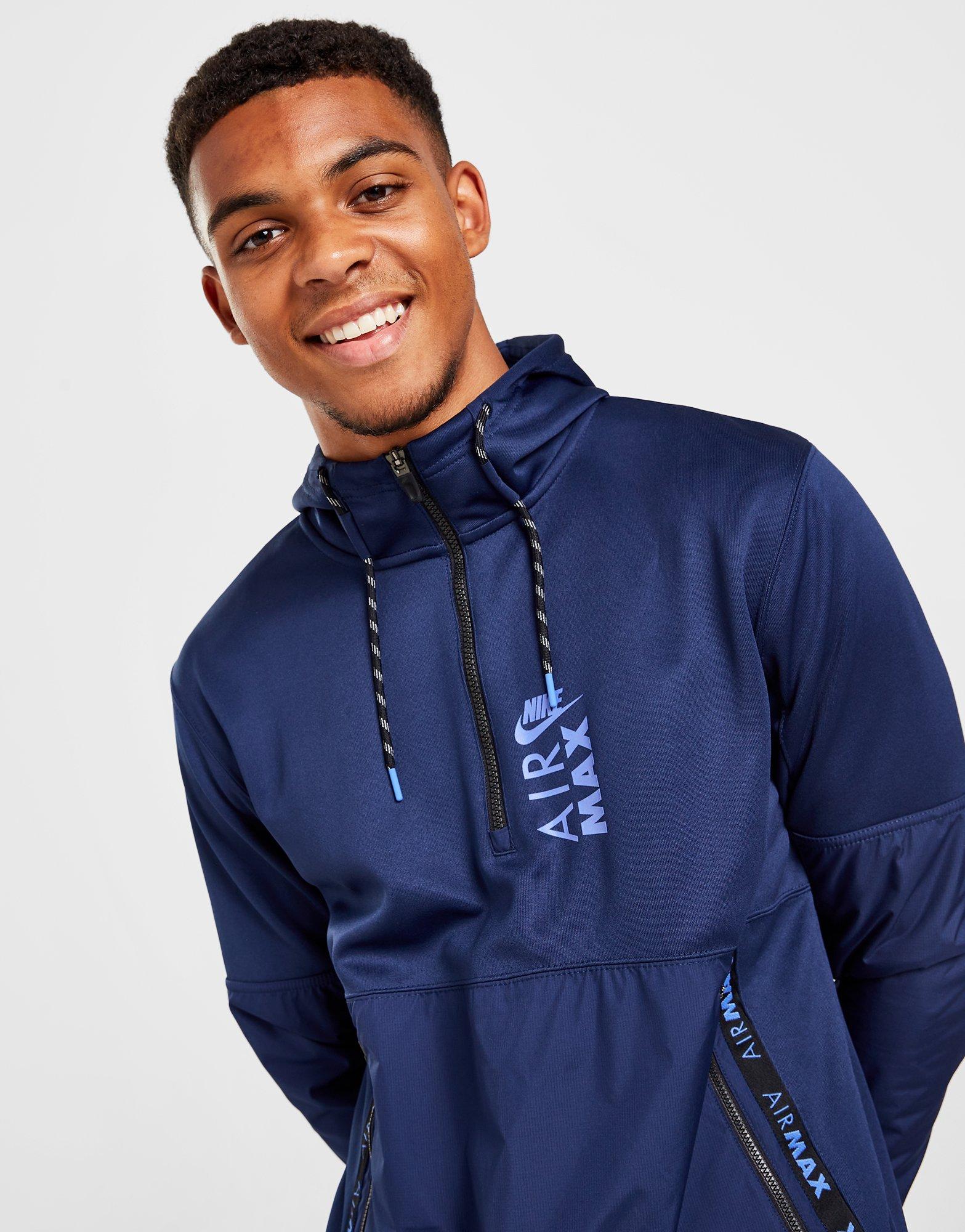 Bluză pentru bărbați NIKE BLUZĂ CU GLUGĂ MAX PK HZ NAVY DV2332-410 Bleumarin