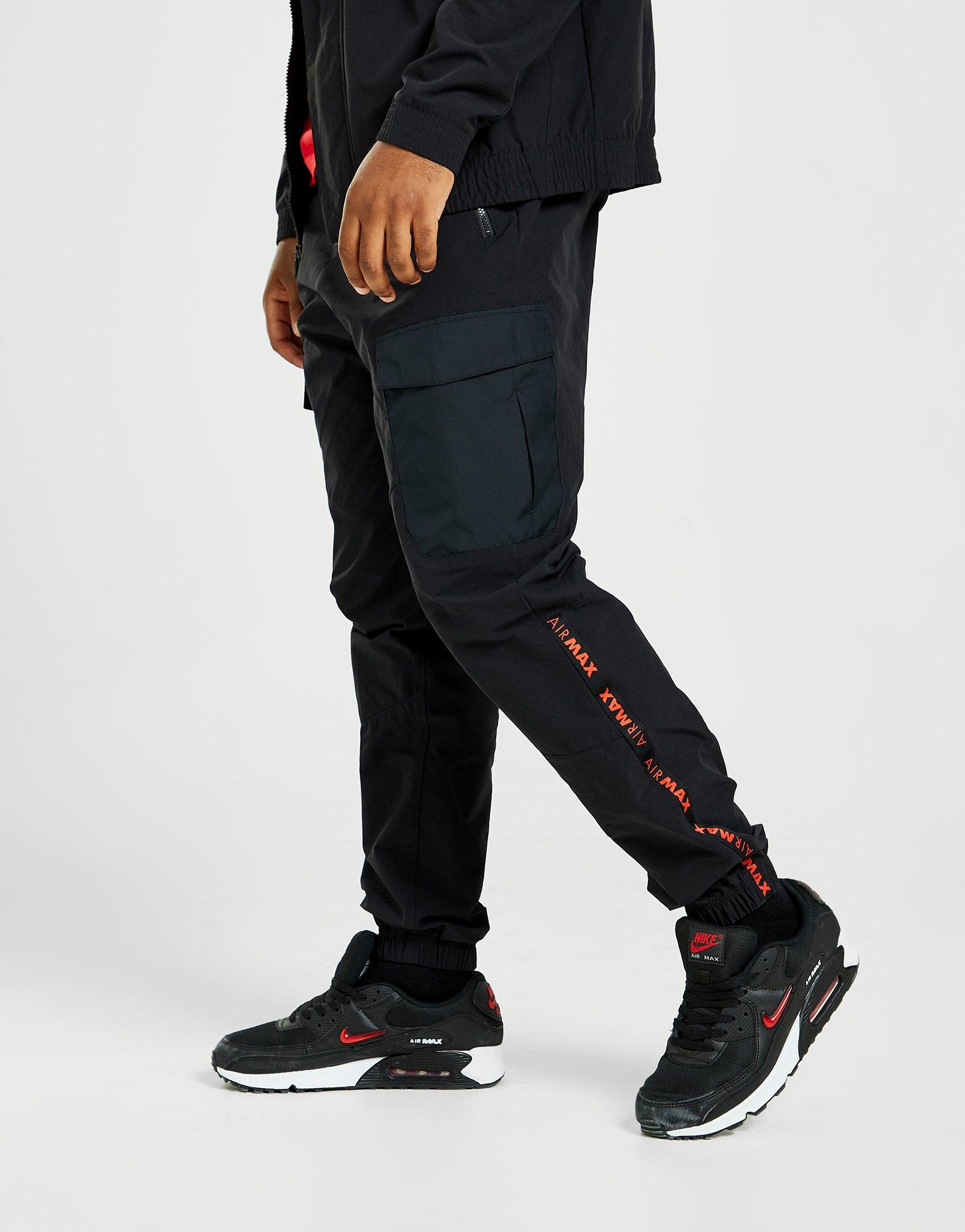 Pánske nohavice NIKE NOHAVICE  MAX WVN CARGO BLK DV2336-010 Čierna