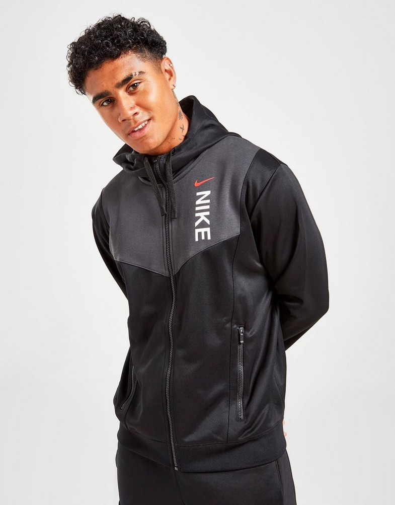 Bluza męska NIKE BLUZA ROZPINANA HYBRID PK FZ BLK DV2327-010 Czarny