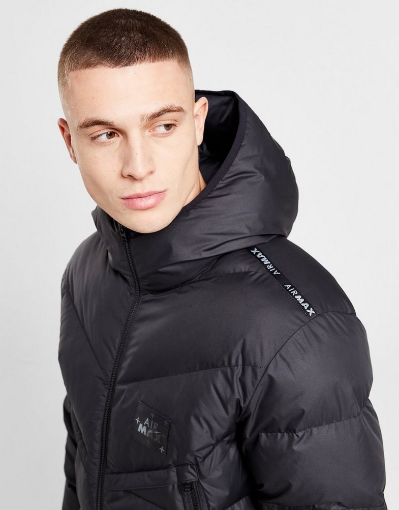 Kurtka męska NIKE KURTKA ZIMOWA MAX BUBBLE JKT BLK DX2039-010 Czarny