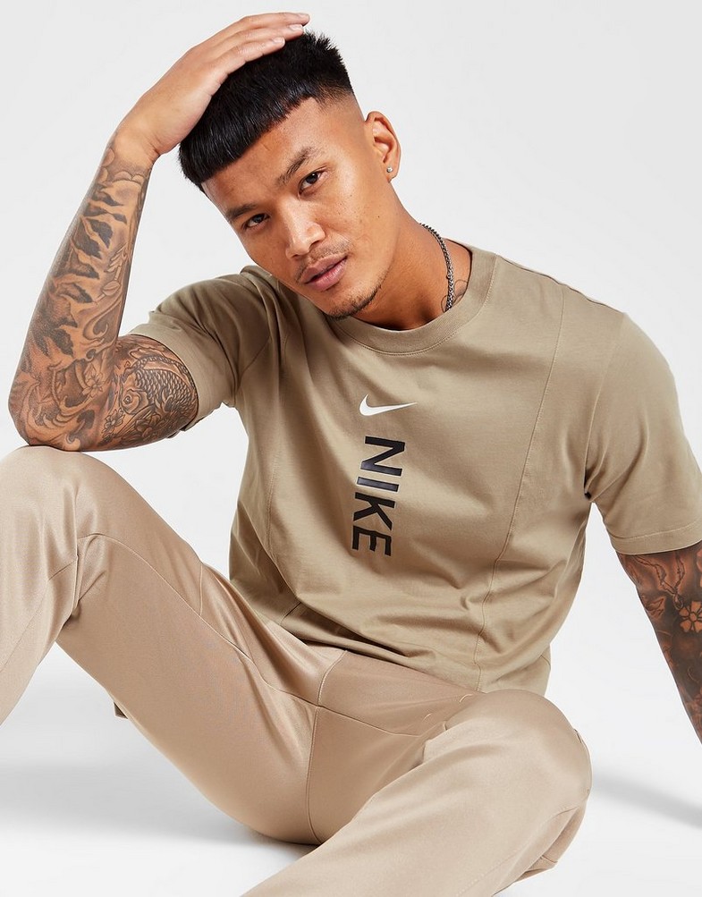 Koszulka, t-shirt męski NIKE T-SHIRT M NSW HYBRID SS TOP DV2328-247 Beżowy