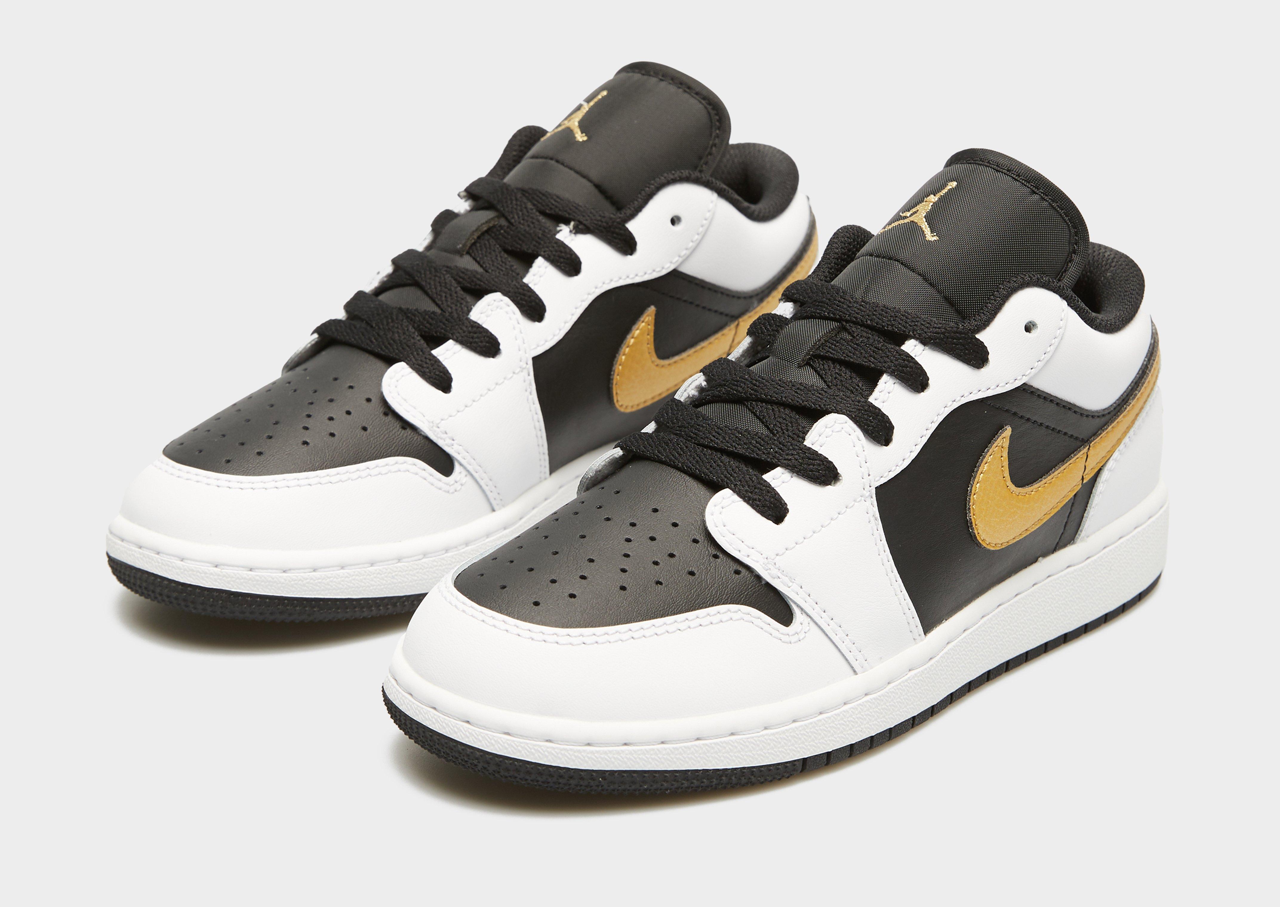 Adidași pentru copii AIR JORDAN 1 LOW BG  553560-172 Alb