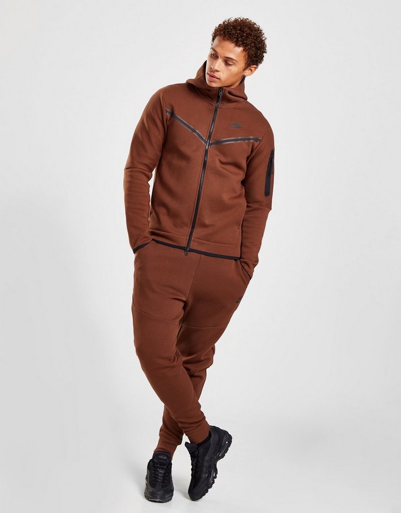 Bluza męska NIKE BLUZA SPORTSWEAR TECH FLEECE CU4489-259 Brązowy