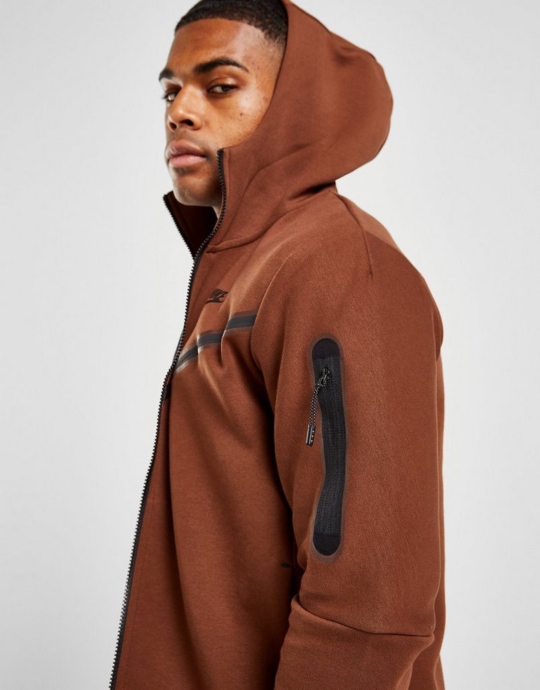 Bluza męska NIKE BLUZA SPORTSWEAR TECH FLEECE CU4489-259 Brązowy