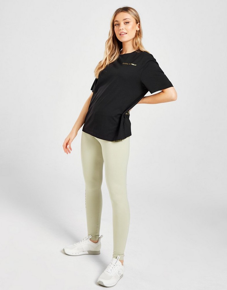 Koszulka, t-shirt damski EMPORIO ARMANI KRÓTKI RĘKAW CORE BOYFRIEND T-SHIRT 6LTT09TJGCZ1200 Czarny