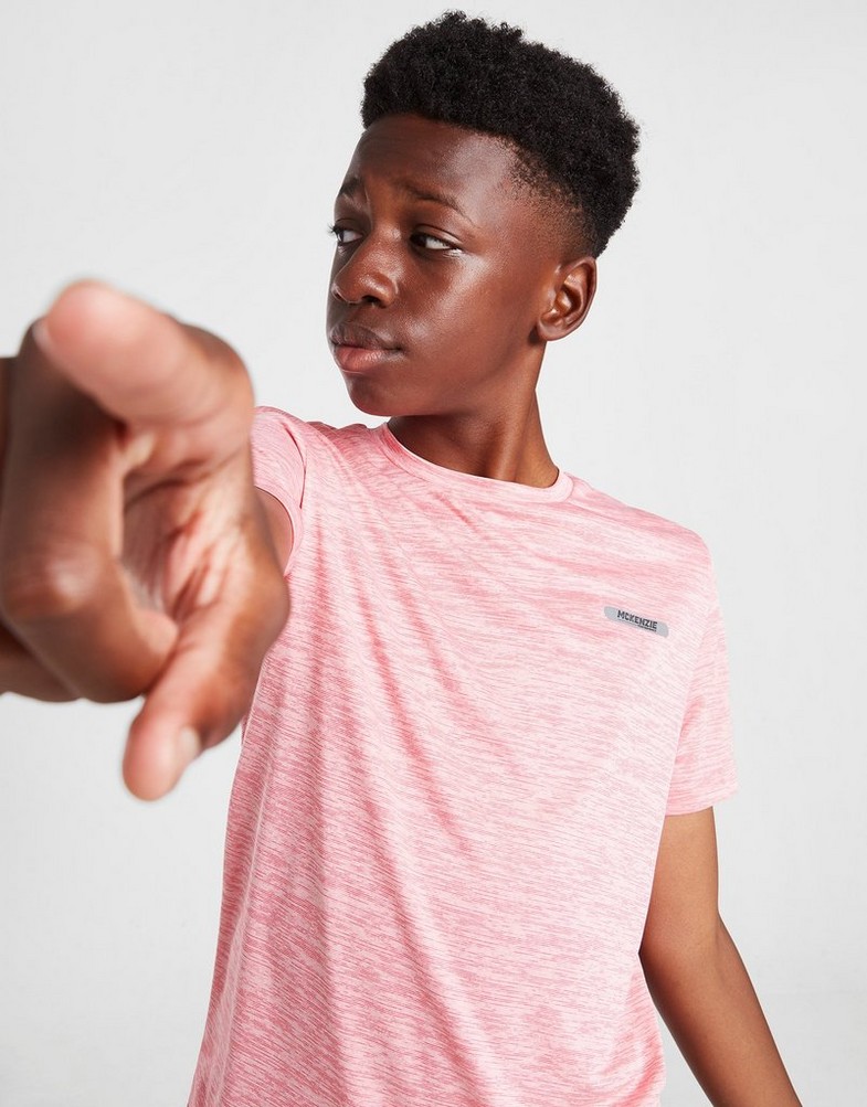 Koszulka, t-shirt dziecięcy MCKENZIE KRÓTKI RĘKAW BASE POLY T-SHIRT JUNIOR MCKTJ15241321 Różowy