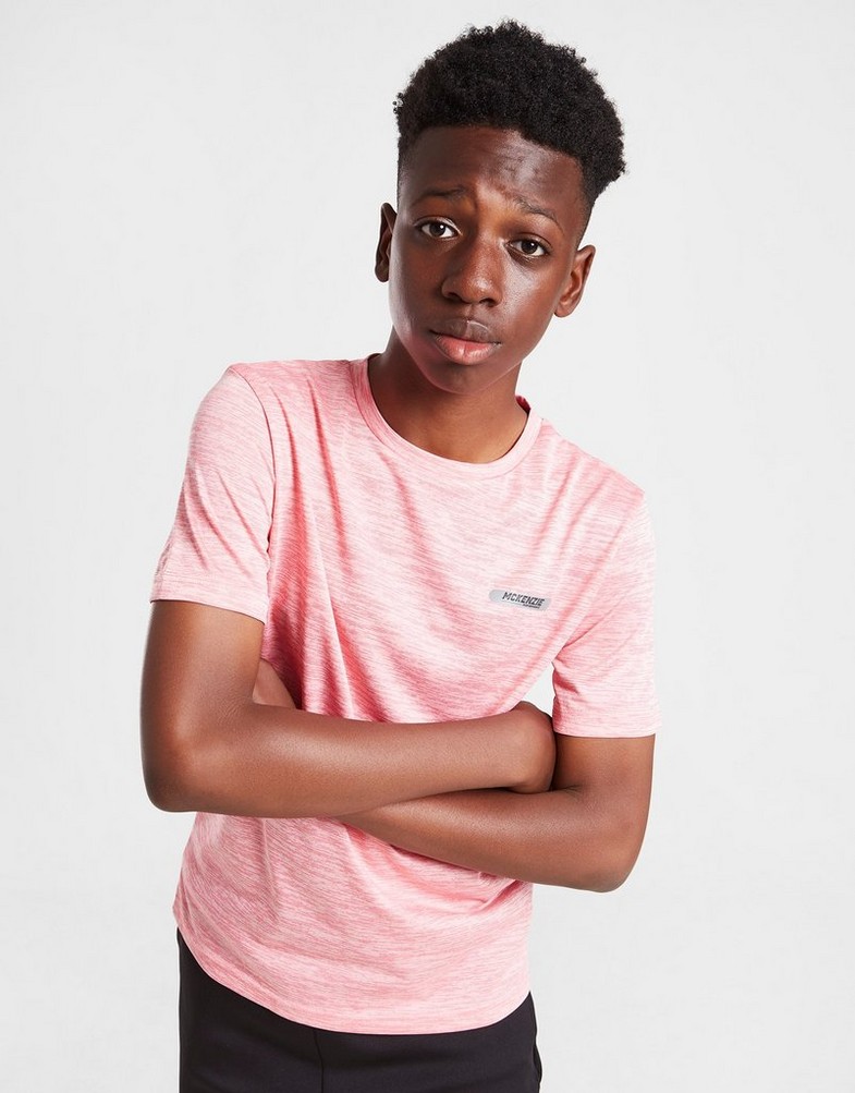 Koszulka, t-shirt dziecięcy MCKENZIE KRÓTKI RĘKAW BASE POLY T-SHIRT JUNIOR MCKTJ15241321 Różowy