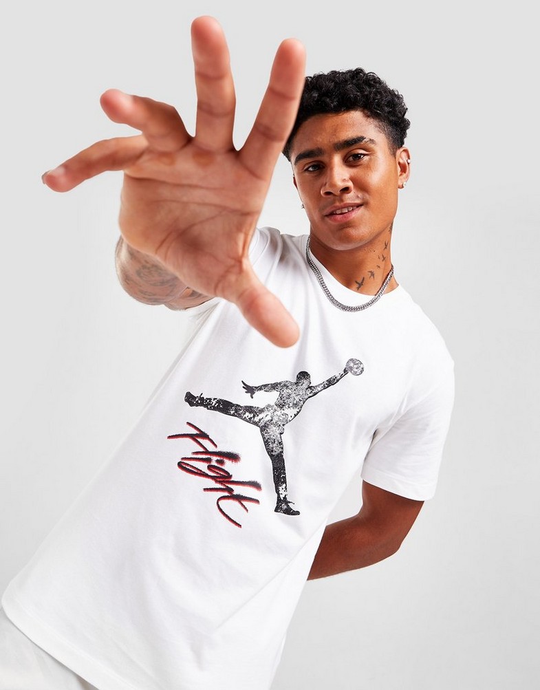 Koszulka, t-shirt męski JORDAN T-SHIRT M J ESS JUMPMAN SS CREW DQ7376-100 Biały