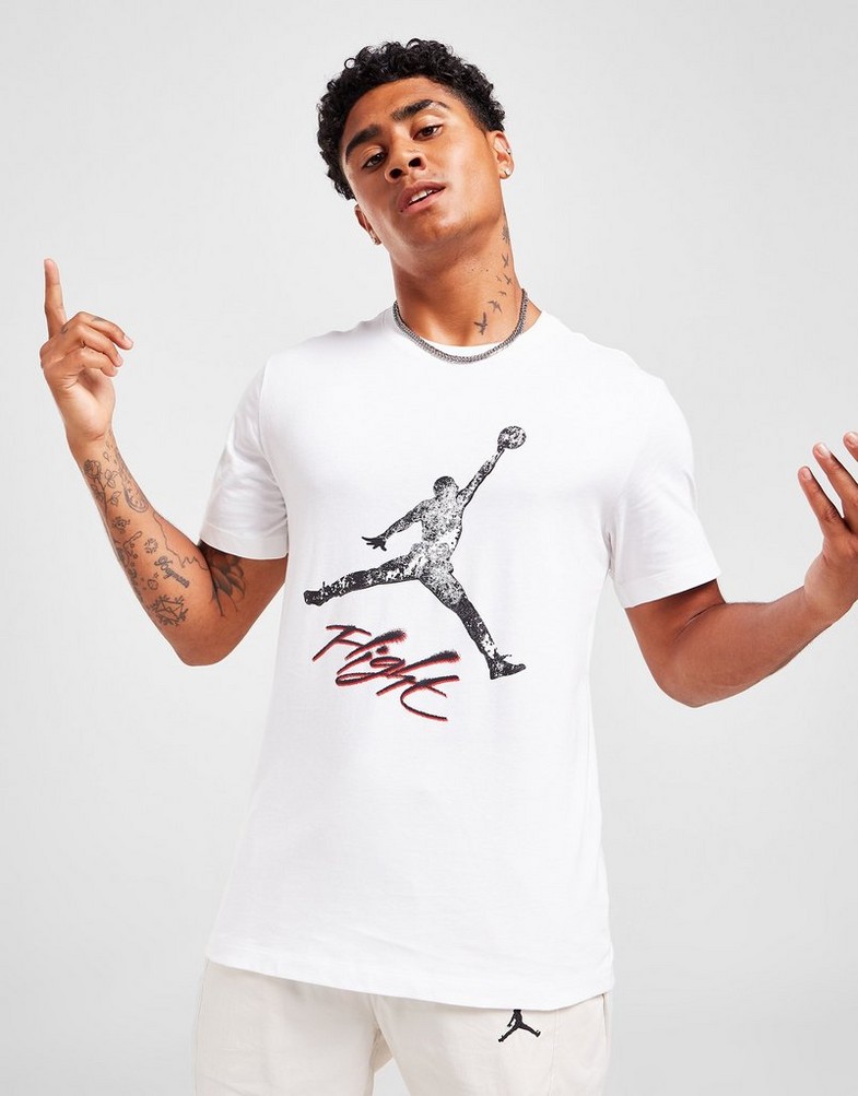 Koszulka, t-shirt męski JORDAN T-SHIRT M J ESS JUMPMAN SS CREW DQ7376-100 Biały