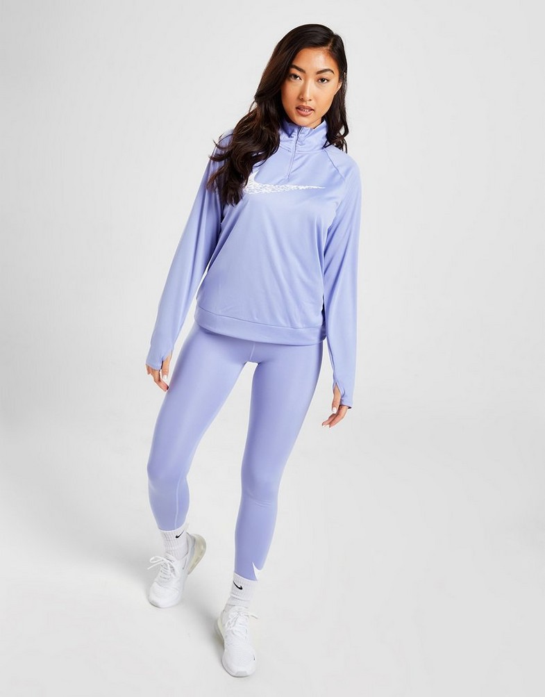 Bluza damska NIKE BLUZA (R)SWSH 1/4 ZP LIL DM7769-569 Niebieski