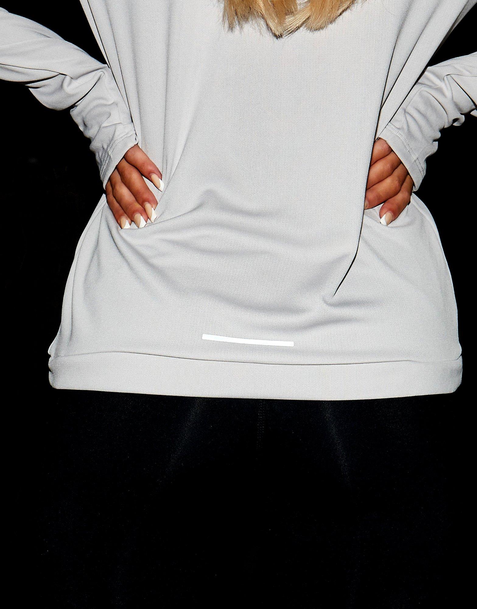 Дамска блуза NIKE СУИТЧЪР СЪС ЗАКОПЧАВАНЕ (R) PCR 1/2 ZP LT'IR SWEATSHIRT DQ6377-012 Сив