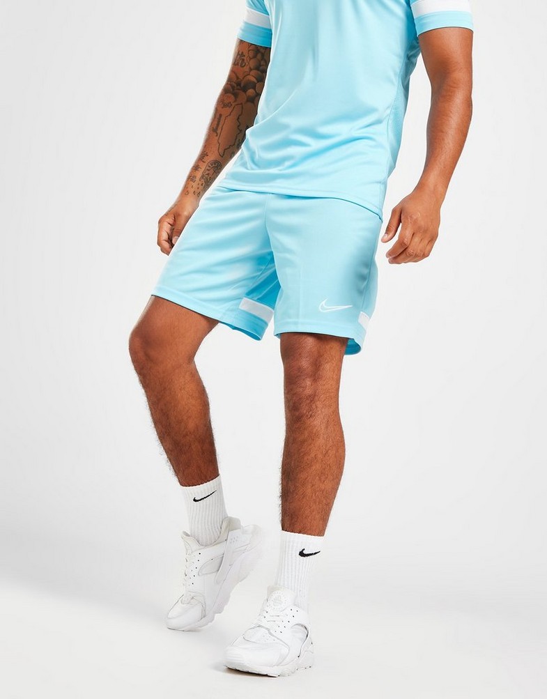 Krótkie spodenki, szorty męskie NIKE SZORTY ACAD ESS SHT BLUE CHILL CW6107-499 Niebieski