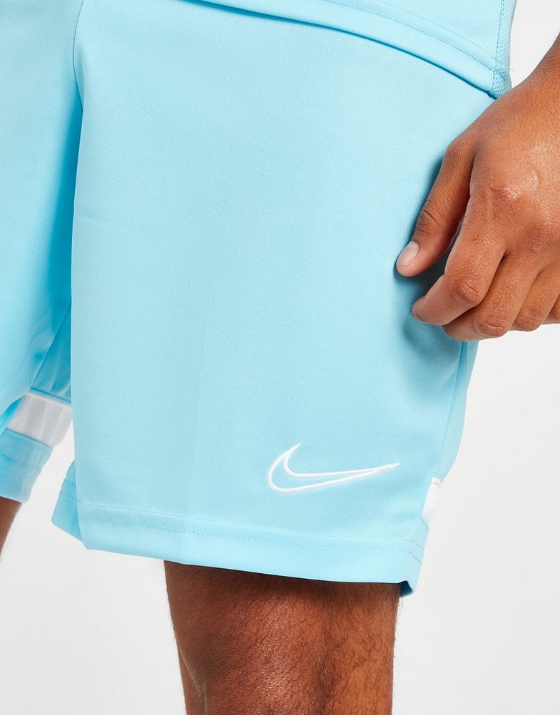 Krótkie spodenki, szorty męskie NIKE SZORTY ACAD ESS SHT BLUE CHILL CW6107-499 Niebieski