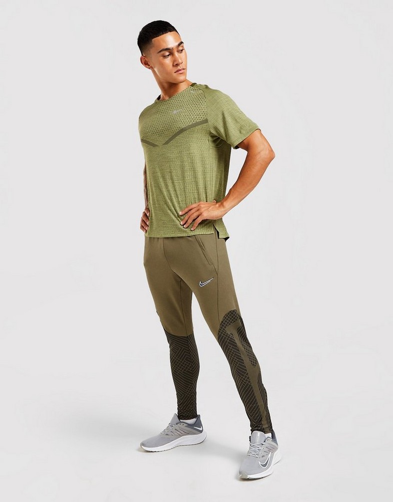 Koszulka, t-shirt męski NIKE KRÓTKI RĘKAW TECHKNIT DRI-FIT T-SHIRT DM4753-326 Zielony