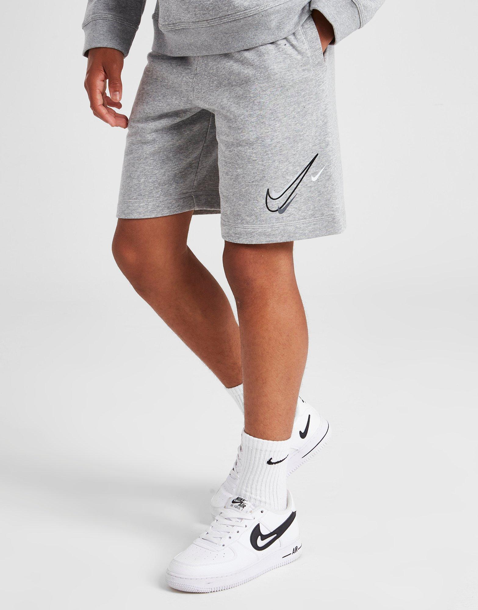 Detské krátke nohavice NIKE ŠORTKY  MULTI SWSH SHORT GRY BOY DX2298-063 Sivá