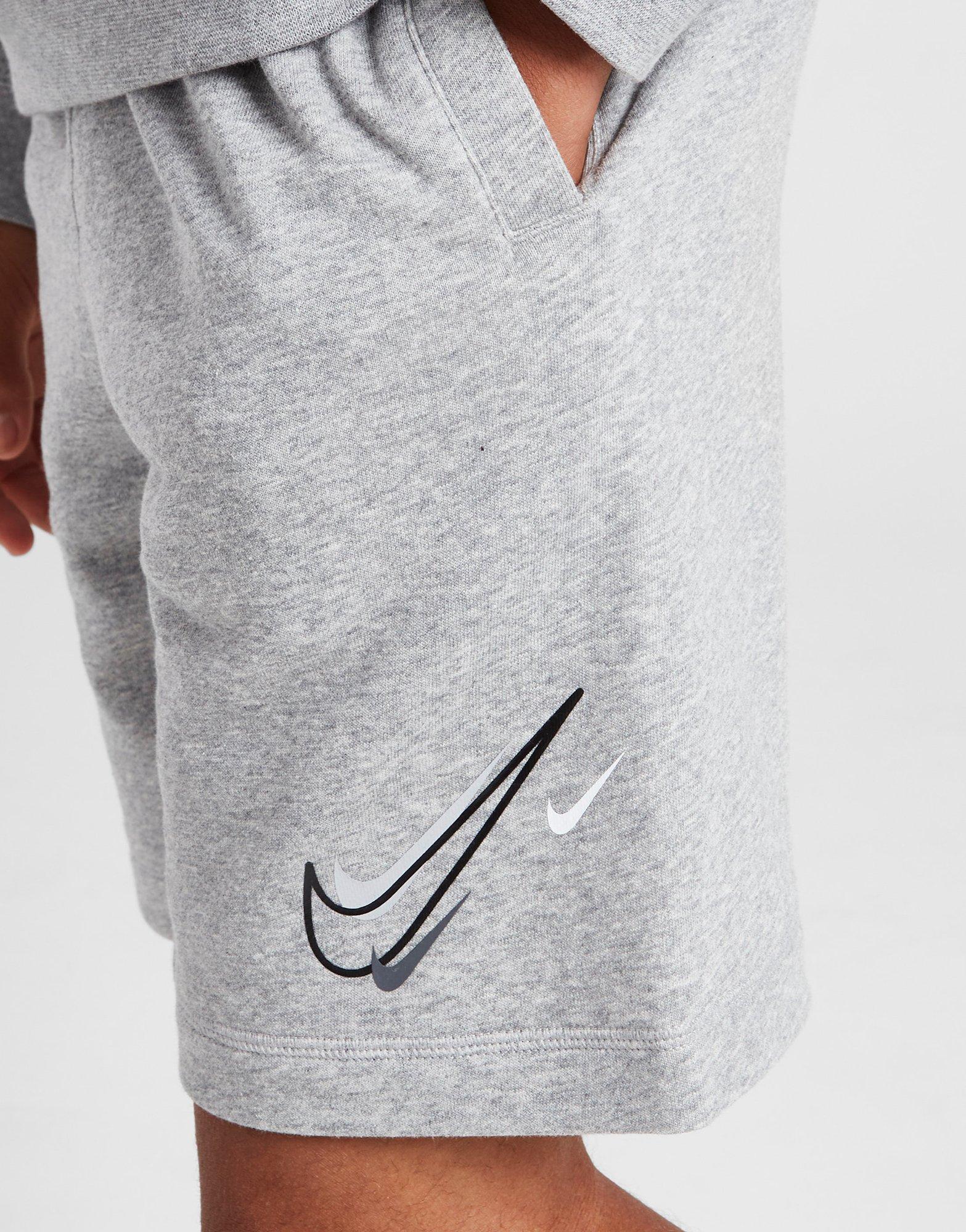 Detské krátke nohavice NIKE ŠORTKY  MULTI SWSH SHORT GRY BOY DX2298-063 Sivá
